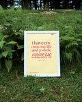 poster for bed room