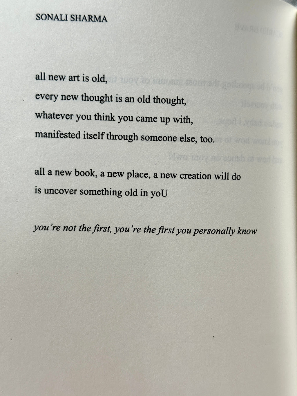 scared brave - a collection of poetry
